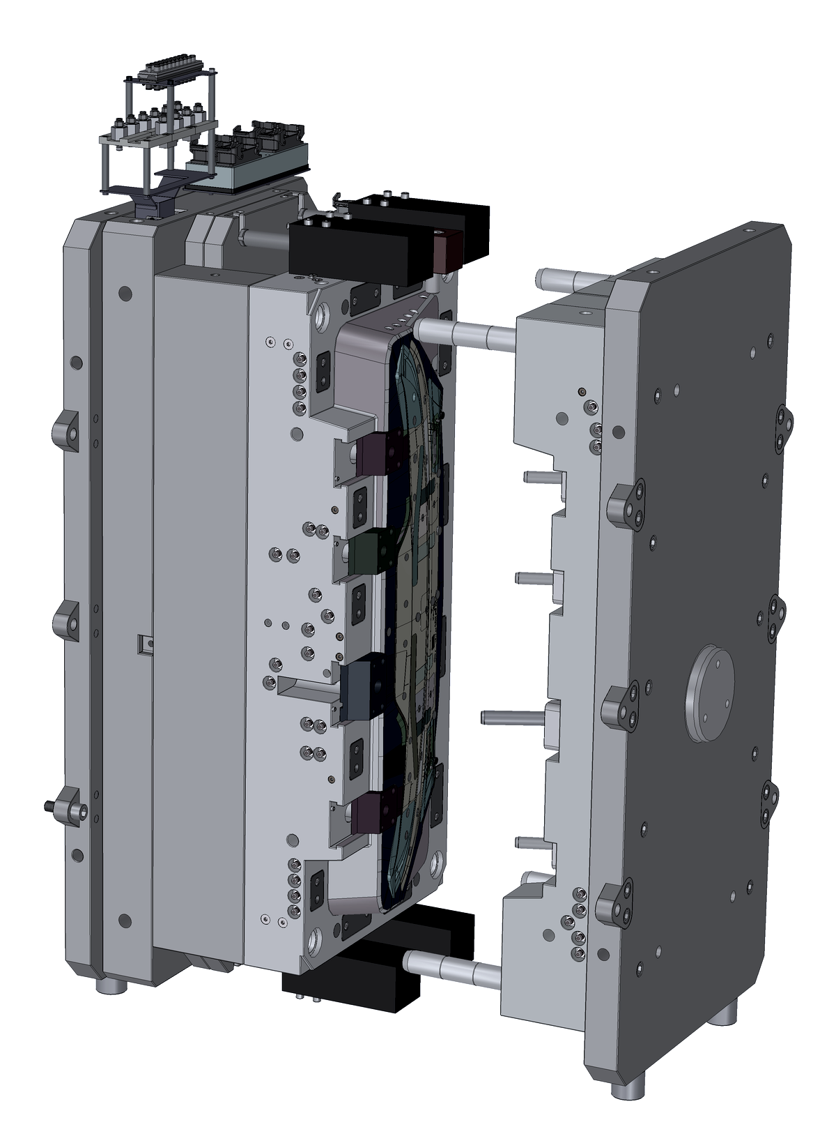 MOLDE CAVIDAD COVER FRAME FORESTRUCT MID abierto
