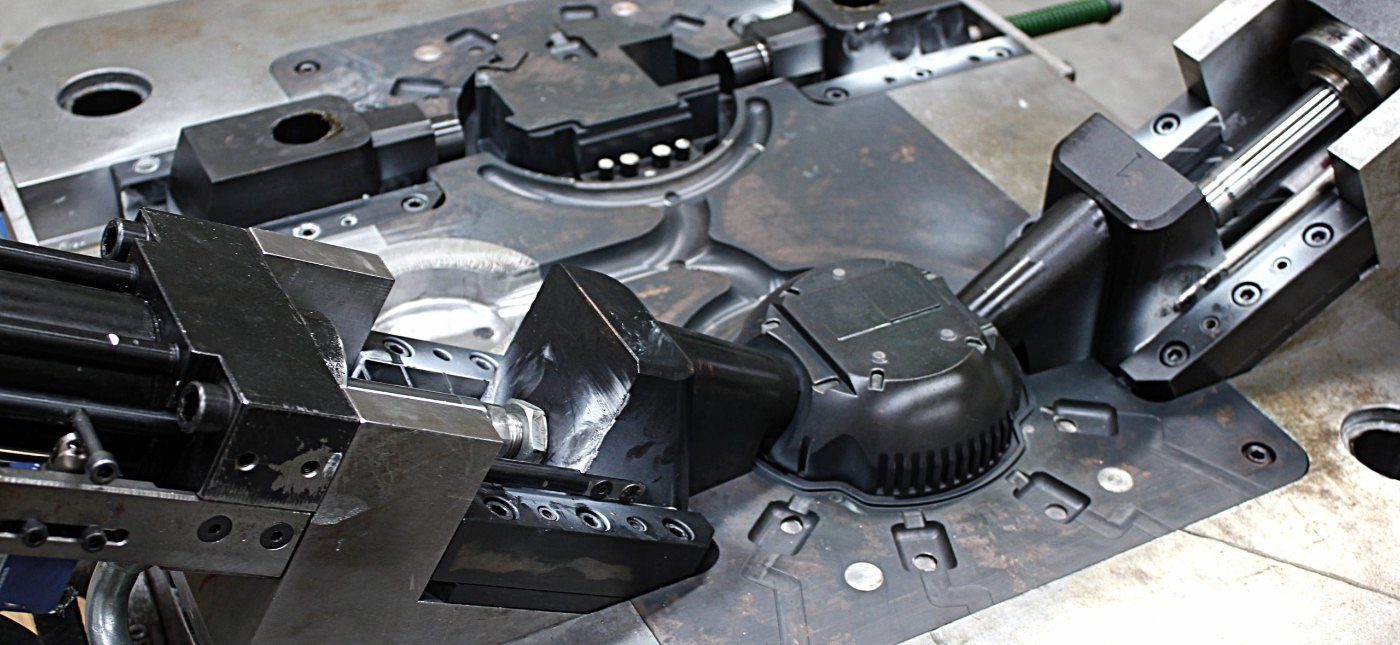Moule pour aluminium et zamak avec tiroirs