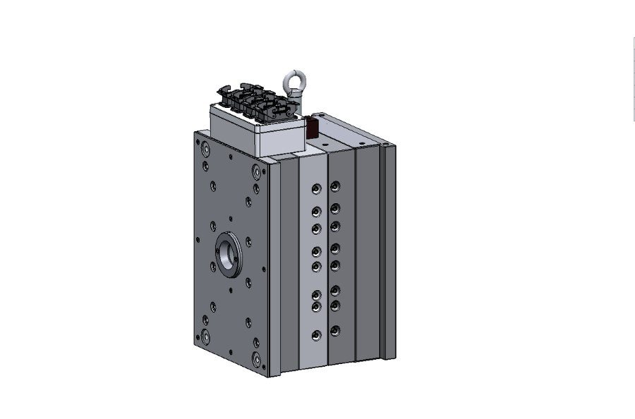 Moule à 4+4 empreintes, fermé